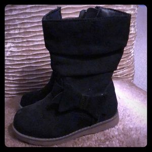 Black Bow boots Toddler